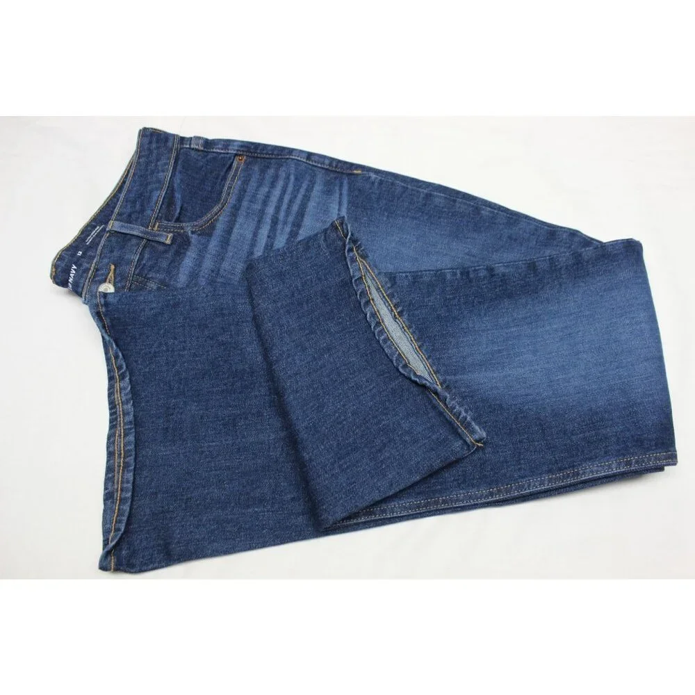 Old Navy women's extra high rise‎ secret slim pockets flare dark wash jeans 12